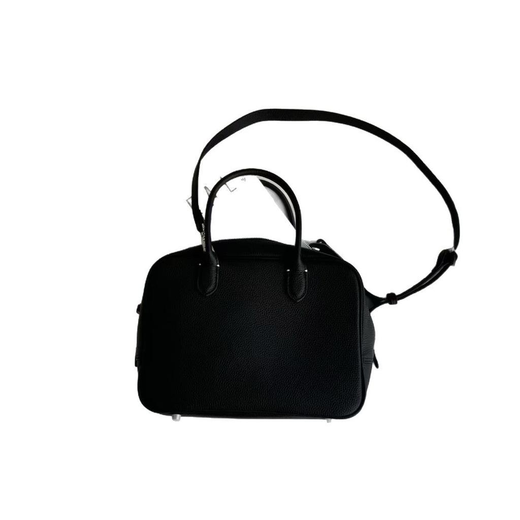 Large capacity tote bag women's 2025 new high-end retro commuter portable messenger bowling Boston bag