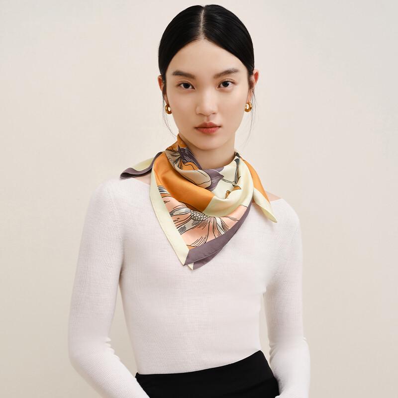 WENSLI Dam Mullbärssilkescarf Presentförpackning