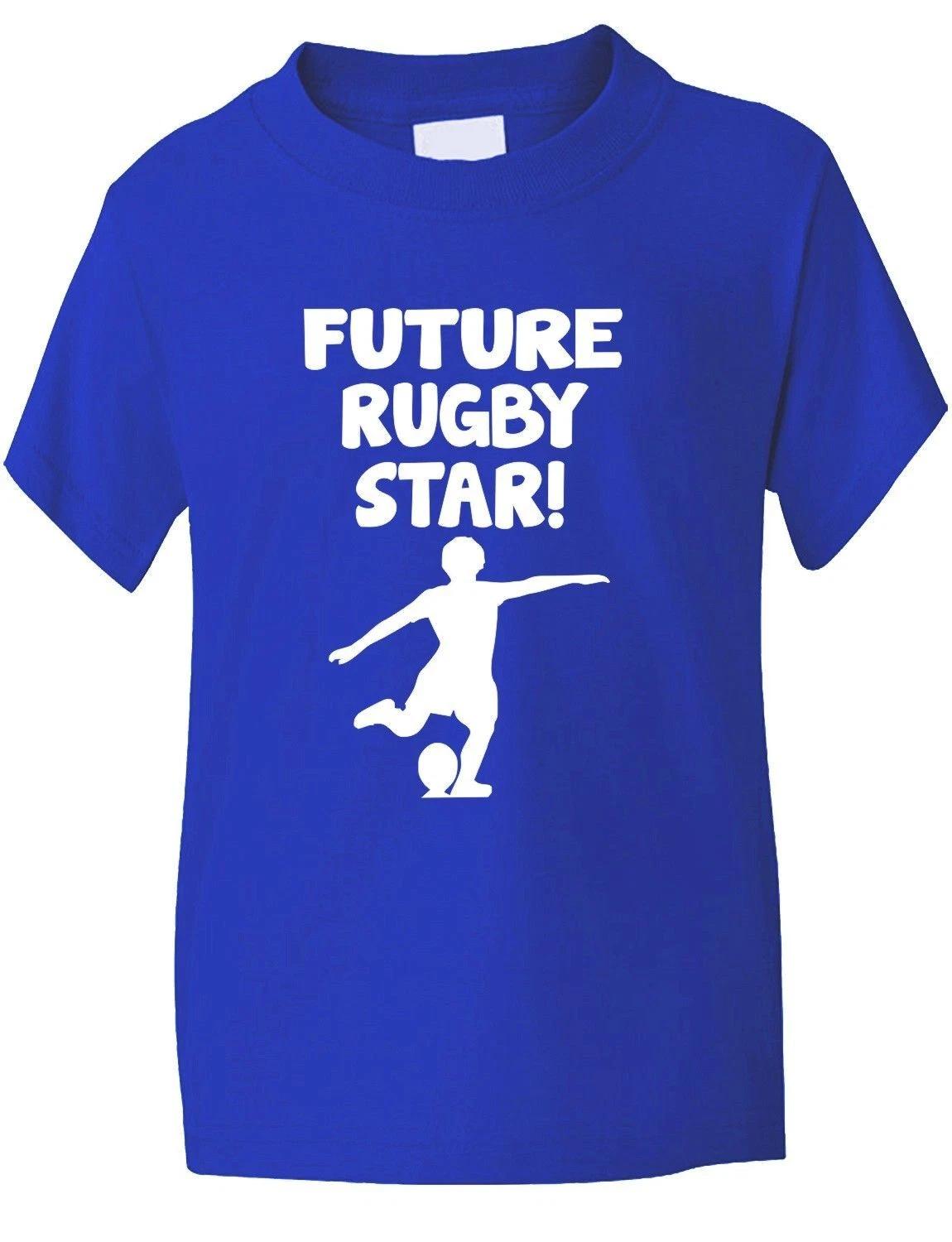 

Future Rugby Star Sport Funny Kids Boys Girls T-Shirt Birthday Gift Age 1-13 M