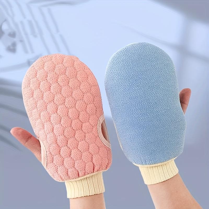 

Bathing Gloves, Exfoliating Scrub Brush for Shower and Massage, Comfortable Cleansing Towel рожевий