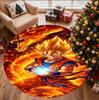 DRAGON BALL Desenli Yuvarlak Halı, İç/Dış Mekan Paspası, Piknik, Oyun Odası, Yatak Odası, Ofis, Oturma Odası, Ev Dekorasyonu Halısı, Doğum Günü Hediyesi