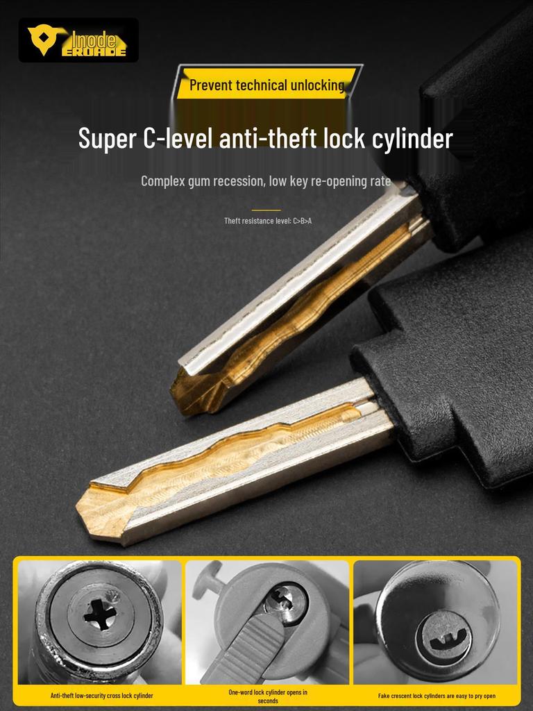 EROADE Diebstahlsicheres U-Schloss für deutsche Motorräder, Elektroroller & Mountainbikes