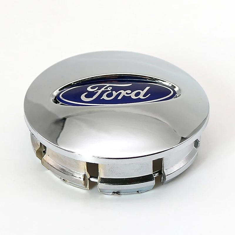 ABS 65mm Car Styling Wheel Center Hub Cap Emblem Logo Hub Cap Silver For Ford Fiesta Mondeo Fusion Explorer Escape Car Styling