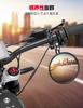 KEMIMOTO KTM 2504 Motorcycle Bar End Mirror, Vehicle Inspection Compatible, Bike Mirror, Round, Left