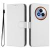 For Realme Narzo 80 Pro 5G Case Solid Color Wallet Leather Phone Cover with Strap
