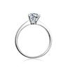 Mozambican Ring Women'S S925 Sterling Silver Inlaid With 1 Carat Moissanite Ring High Quality Wedding Band