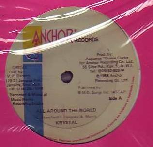 

12inch Record KRYSTAL All Around The World G8934 Anchor Records 1988 US Reggae Ska Dub Used