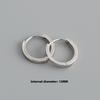 Gold Plated 925 Sterling Silver Hoop Earrings Women Trendy Ear Bone Perforated Design for Weddings