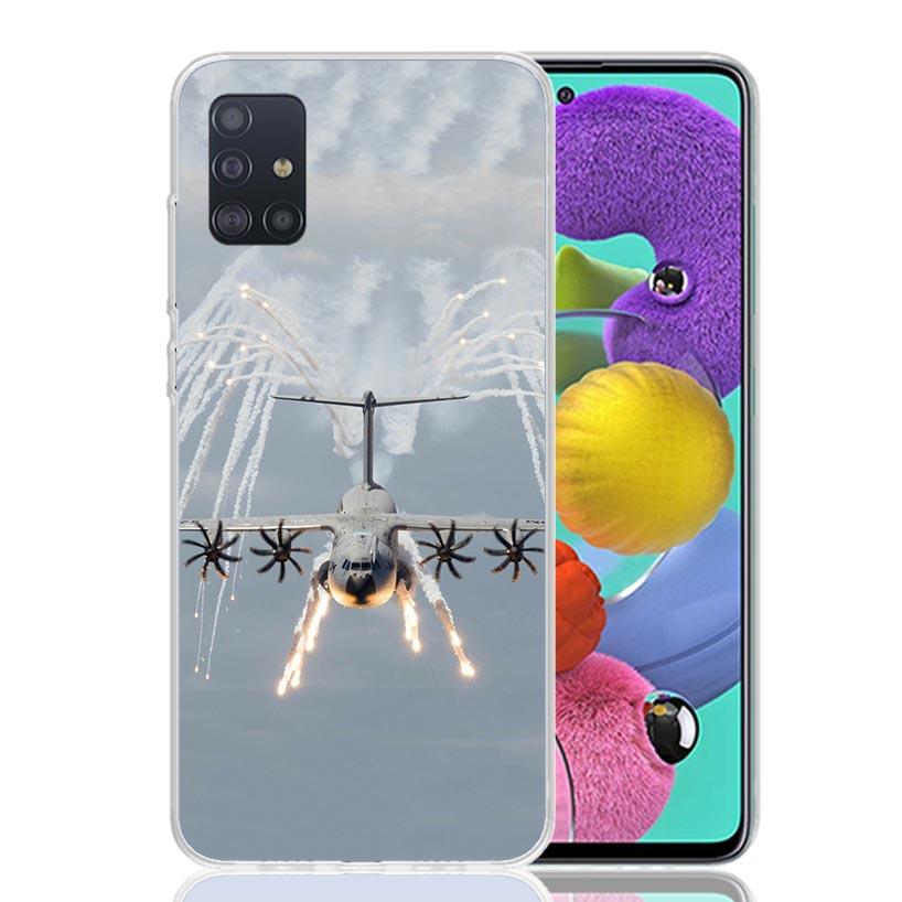 Aircraft Airplane Cool Phone Case For Samsung Galaxy A52 A32 A22 A12 A02S A50S A30S A51 A31 AA71 Note 20 Ultra 10 S10 Plus Galax