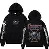 Felpa con Cappuccio Grafica Logo West Coast Chopper Maschile Vintage Streetwear Uomo Donna Manica Lunga Oversize Felpa con Cappuccio Gotica da Uomo