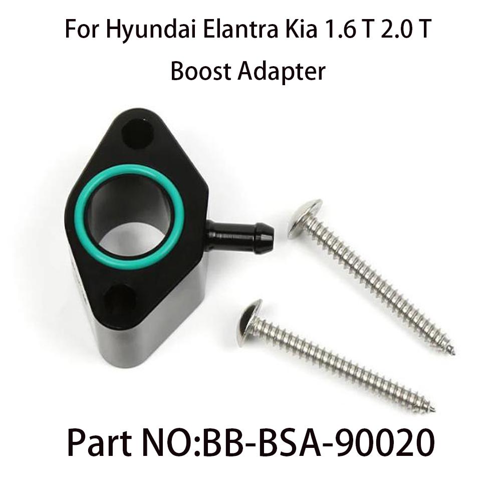 BB-BSA-90020 Turbo Boost Tap Adapter Fits For Hyundai Veloster/Santafe/Tucson & KIA Elantra 1.6T Engine Aluminum
