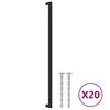 Furniture Handles 20 pcs Black 480 mm Stainless Steel