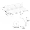 12x5 Inch Size Acrylic Plant Shelf Window Shelf Set