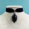 Vintage Velvet Short Choker Necklace Gothic Black Clavicle Collar Necklaces Fashion Jewelry for Women