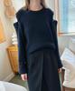 Delaidy Invincible Button Knit (Navy)