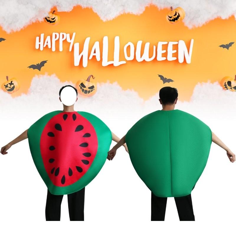 Funny Halloween Watermelon Jumpsuits Cosplay Costume Party Performance Clothes