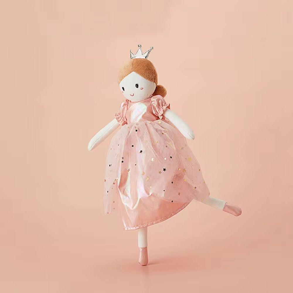 Home Decor Princess Stuffed Doll Ballet Shoes Pink Dress Doll Girl Soft Plush Toy Kids Toy