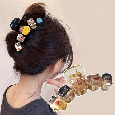 Neue Niedliche Cartoon Kekse Haarklammer Schleife Für Frauen Mädchen Kreative Haardekoration Haarspange Pferdeschwanz Hai Haarnadel Haaraccessoires