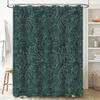 Botanical Shower Curtaingreenery Pattern Decorbathroom Fabricvintage Floral Designnature Inspiredspa Vibesmodern Farmhouseelegan