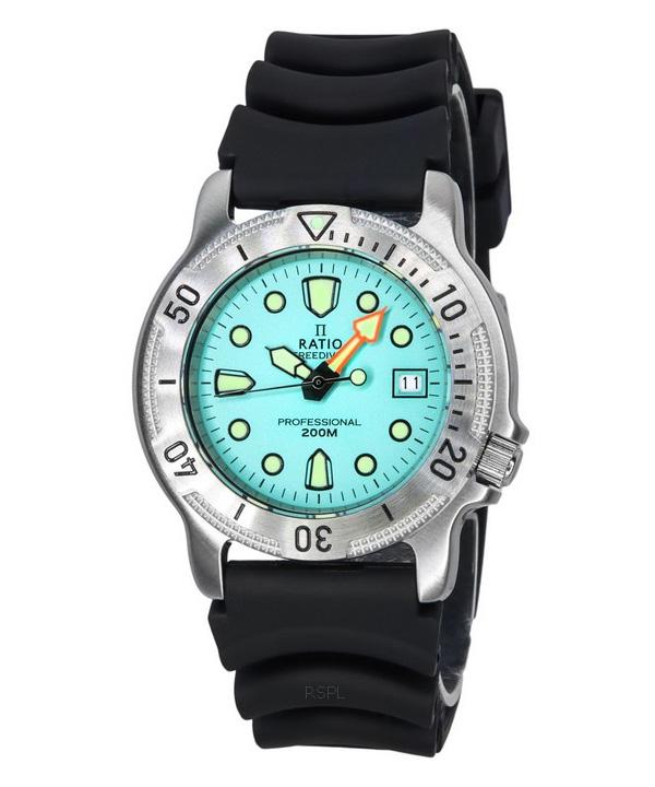 

Ratio FreeDiver Professional с сапфировым стеклом, ледяной синий циферблат, кварцевые 22AD202-IBLU 200M, мужские часы