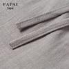 FAPAI Men's Ramie Cotton Linen-Feel Casual Pants