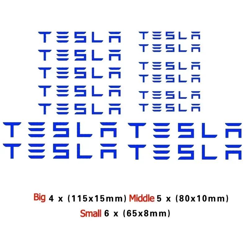Car Sticker Tesla Car Brake Caliper Handle Sticker for Tesla Model X S Y 3 P75D P85D P90D P100D Roadster Films Side Fender Windo