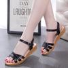 Beef Tendon Sole Sandals Women's Summer 2025 New Fashion Flat-soled Leather Sandals Women's Soft-soled Cool Slippers Women's Shoes