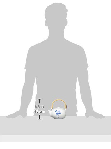 Hasami ware earthenware teapot, Manryo pattern, size 4, 73471