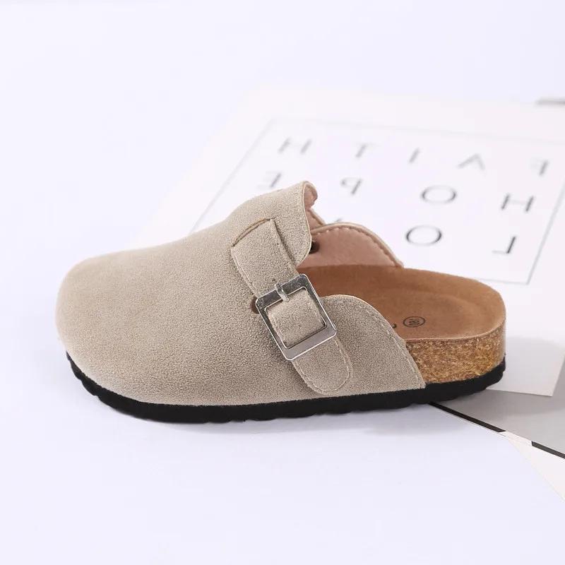 

Дитячі тапочки Дівчата Коркові тапочки Дитяче взуття Домашнє взуття для хлопчиків Дитяча мода Замшеві повсякденні босоніжки 2024 весна літо 34 tag (210) абрикосовий