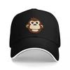 Affen Gesichts Logo Baseballkappe Schwarz Verstellbare Mütze Mit Cartoon Tier Design Für Männer Und Frauen Mode Streetwear Accessoire