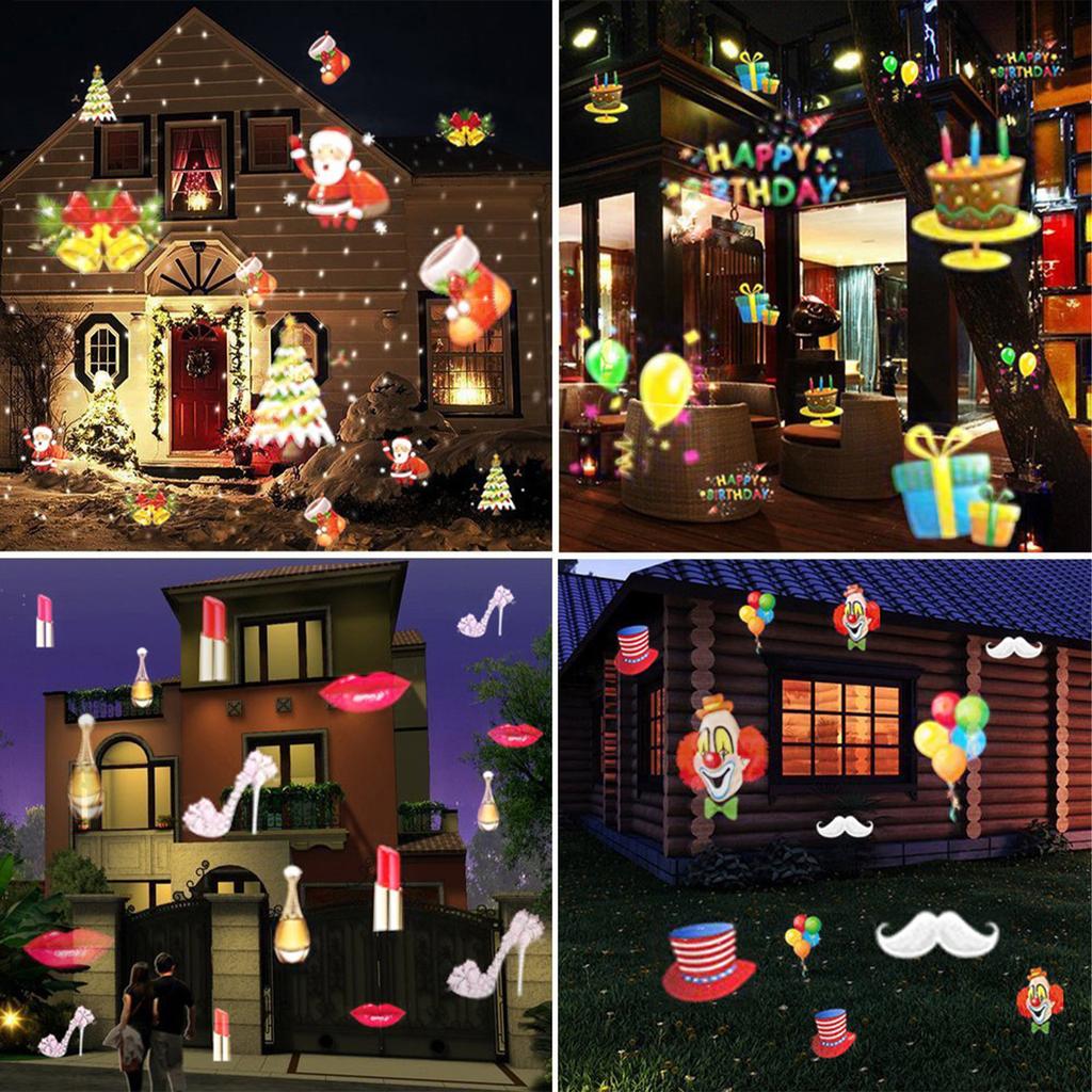Christmas Projector Lights Outdoor Waterproof Snowflake Projector Lights LED Snowfall Lights for Christmas Decorations Lights