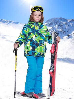 PHIBEE Little Elephant Kids' Ski Suit: Waterproof, Windproof, Warm Two-Piece Set for Boys and Girls