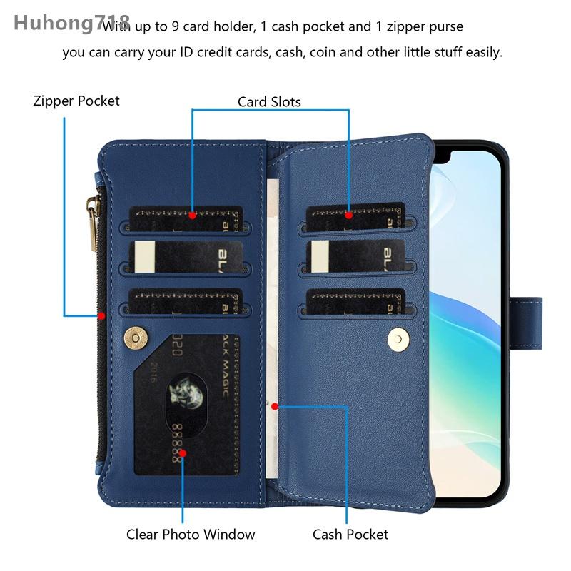 Zipper Leather Case For Tecno Pova 5 6 Neo 2 3 Pouvhr Pouvoir 4 Pro Note 7 Lit LC7 LC8 KE6 KE6J 4G 5G Wallet Cover Casing