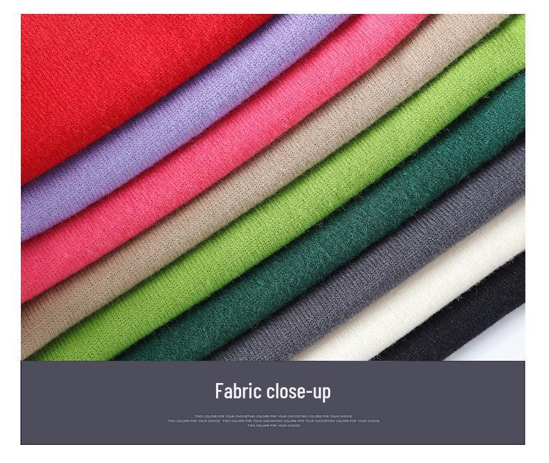 Men's Contrast Stitch Round Neck Sweater, Loose Knitted Pullover for Autumn-Winter 2024