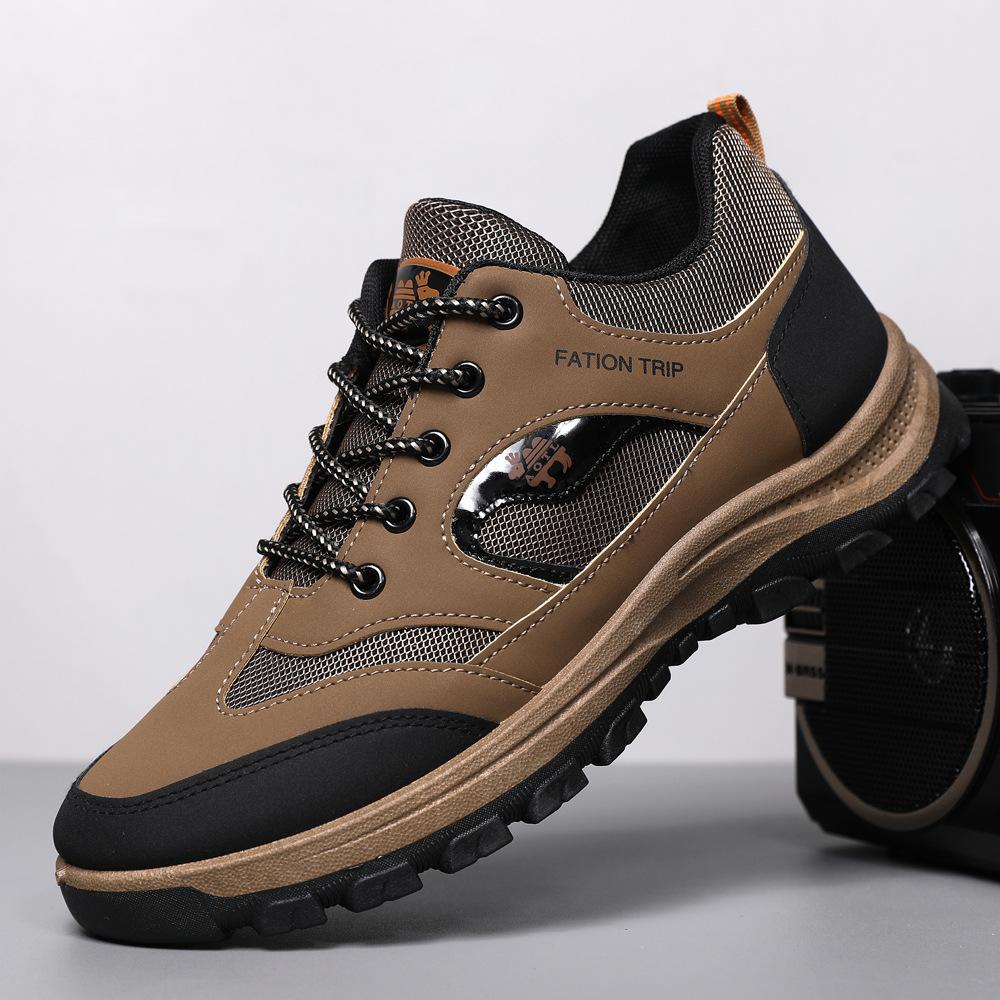 Outdoor Mountaineering Men's Sports Casual Shoes Spring and Autumn 46 Size Large Size Platform Running Shoes Men