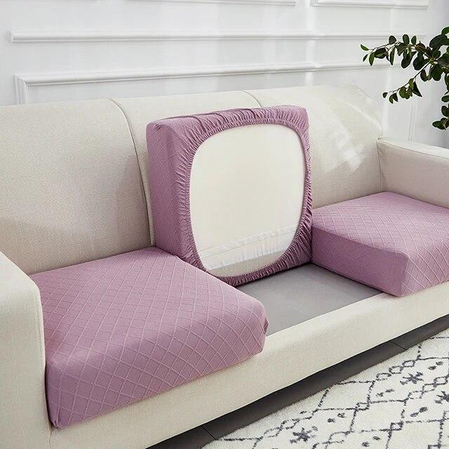1/2/3/4 Seater Jacquard Sofa Cushion Cover for Living Room Elastic Seat Protector Case Stretch for Furniture Pet Kid Sofa Covers