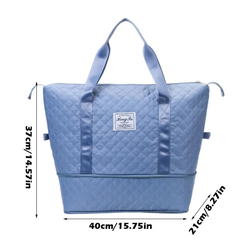 2025 Waterproof Travel Bag Durable Foldable Wet and Dry Separation Shoulder Bags Large Capacity Handbag Suitcase Trolley Case