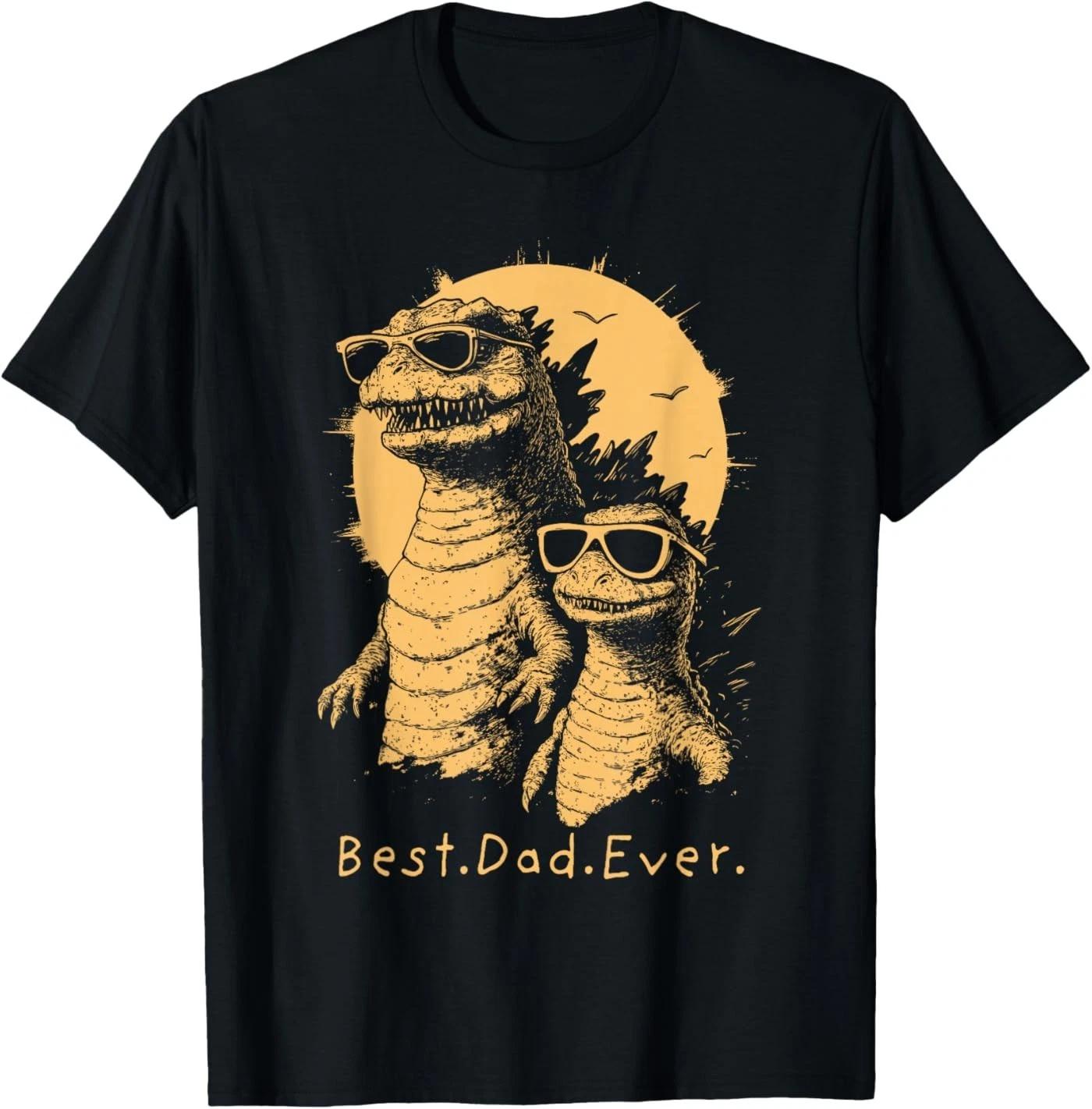 Vintage Best Dad Ever Monsters Fathers Day Mens T-Shirt S