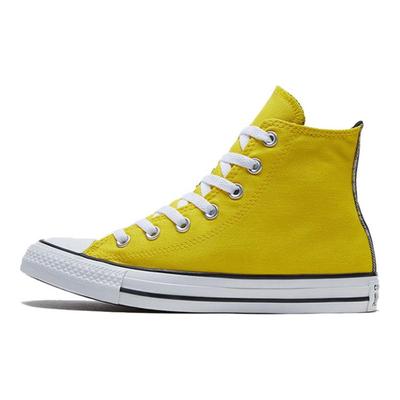 Chuck Taylor All Star Round Toe Lace-up Non-Slip Abrasion Breathable High Top Espadrilles Women's Yellow