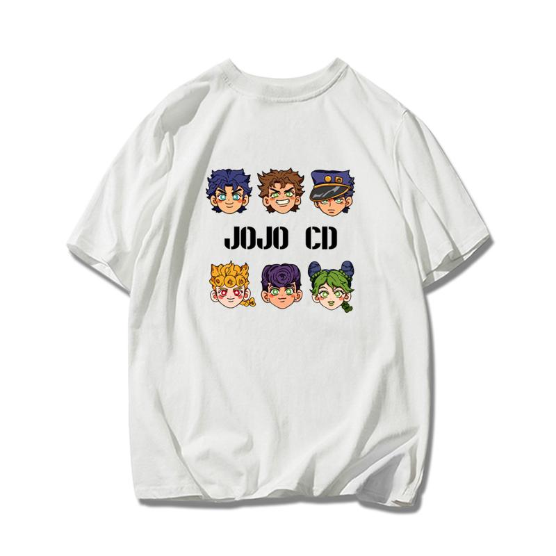 Jojo's Wonderful Adventure Empty Strip Xu Lun Stone Sea Sports Pure Cotton T-shirt Super Hot Men and Women Short-sleeved T-shirt