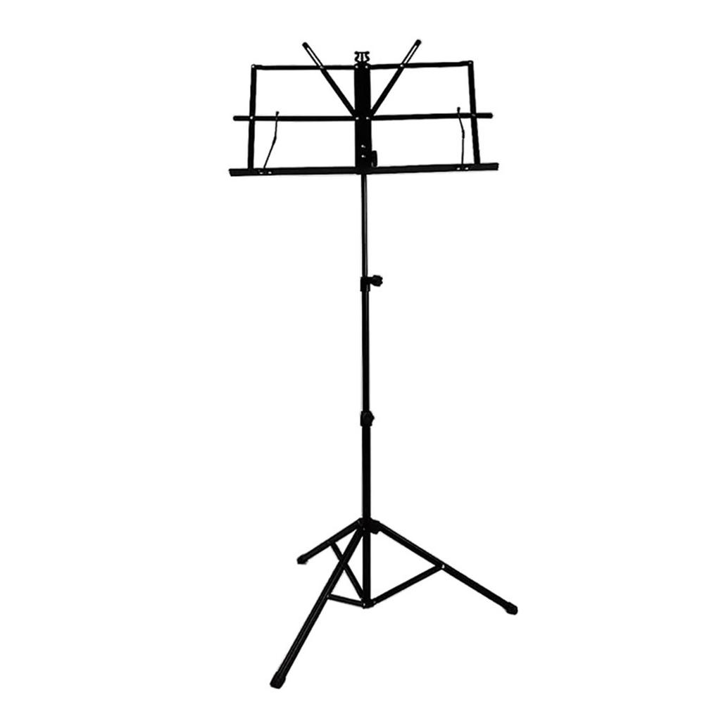Music Stand Portable Adjustable Foldable Iron Rubber PP for Guitar Players Instrument Accessories