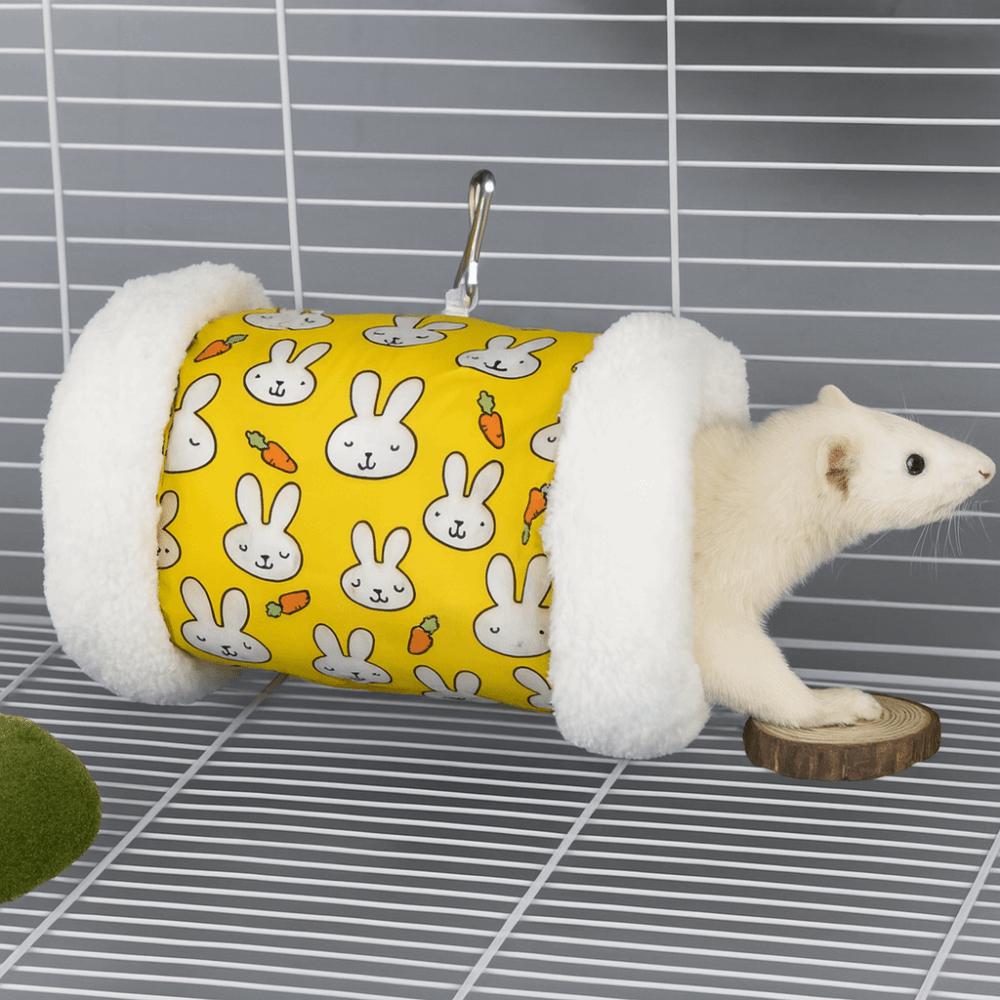 Warm Hamster Plush Tunnel Super Soft Pet Play Tunnel Pet Sleeping Bed Pet Cage Nest  for Pet Cage