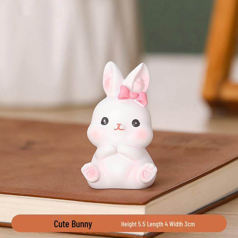 

Cute Cartoon Bunny Car Ornament - Creative Healing Accessory for Car Interiors