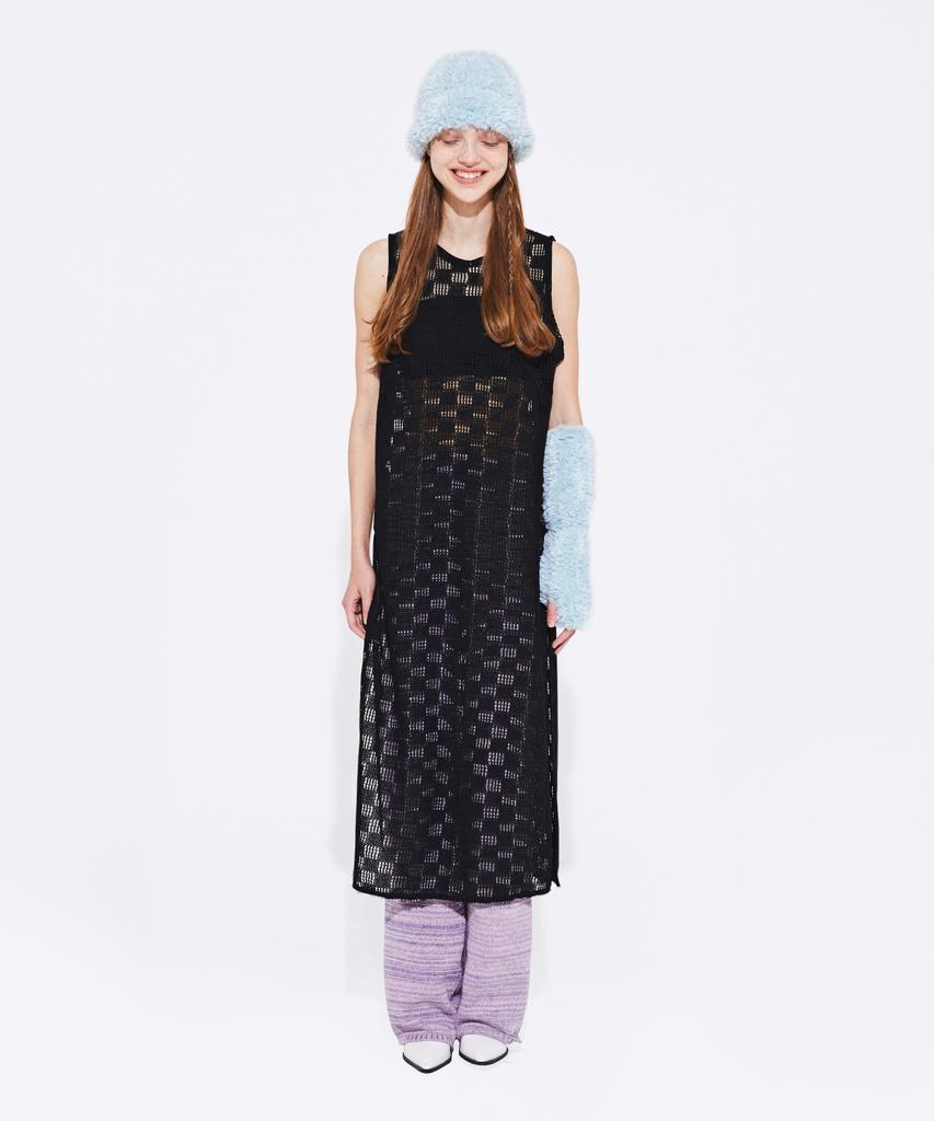 Kkuape Netting Knit Onepiece_Black