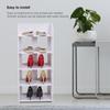 5 Tiers White Hollow Out Shoe Rack Stand Storage Organiser Shelf Shoe Rack Shoe Stand Shoe Storage Organizer Shoe Storage Stand