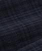 LETTERCOMO City Pop French Check Rolled-Up Half Shirt Dark Navy