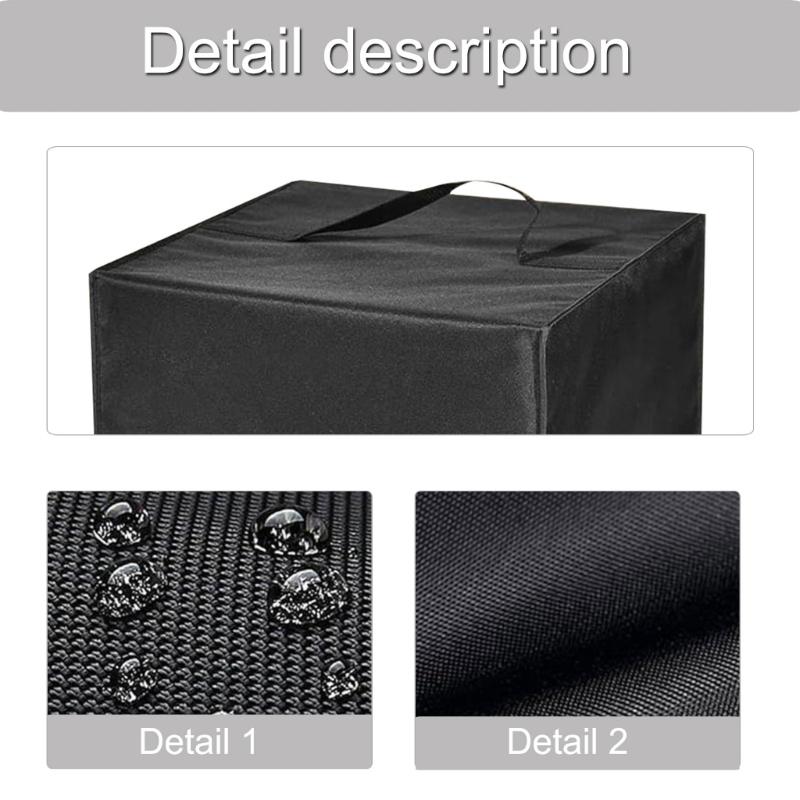 Heavy Duty Heat Resistant Waterproof Dust Cover for Cocktail Maker Machine for Popular Models in Black