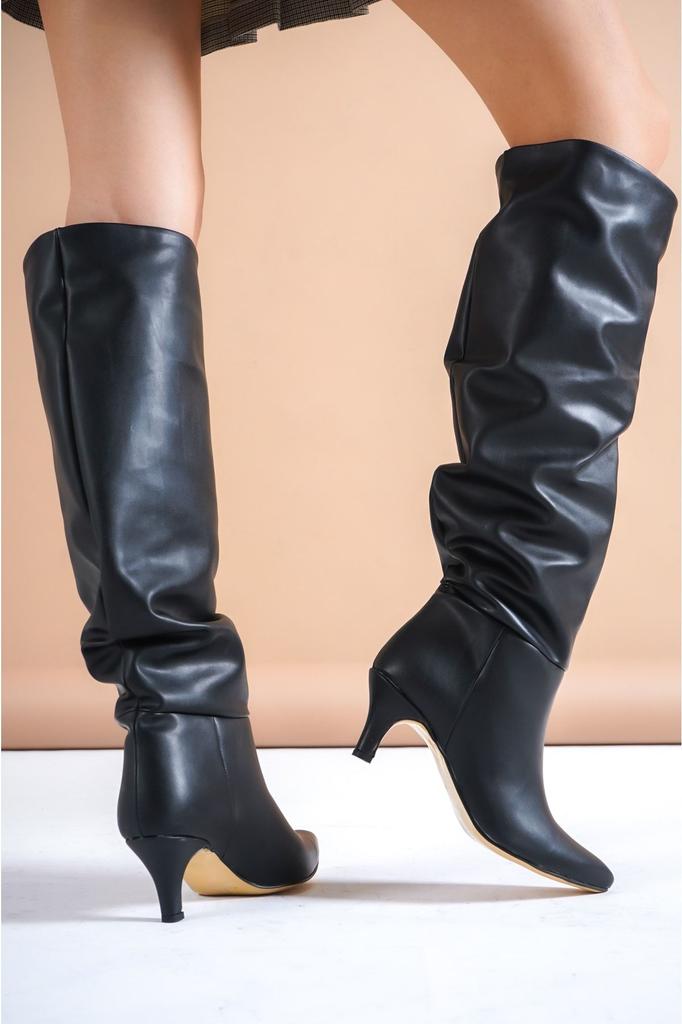 Femei Modern Elegant Fashion Adessa Femei Bej piele cu cordon cizme de cowboy