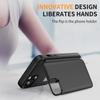 For iPhone 15 TPU+PC Case with Card Slot Flip Kickstand Drop Proof Phone Cover