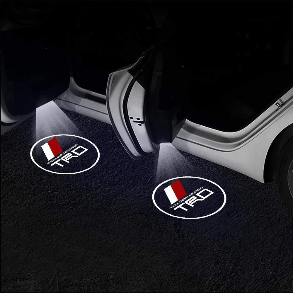 1/2PCS Car Door Welcome Lights Led HD Projector Lamps For Toyota wildlander C-HR GR Sport Vios Izoa Yaris Prius Avensis Prado